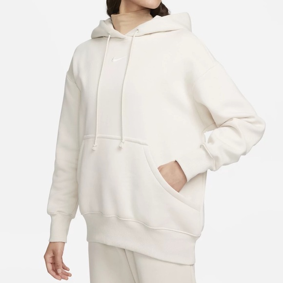 Nike Matching Set | Phoenix Hoodie (Lg) and Joggers (M) in Light Orewood - Picture 4 of 8